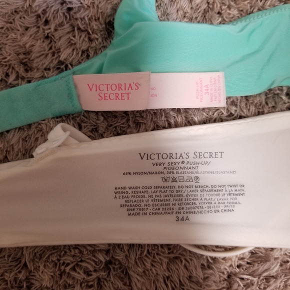 Victoria's Secret Bras - two count 34A pushup - Picture 3 of 5